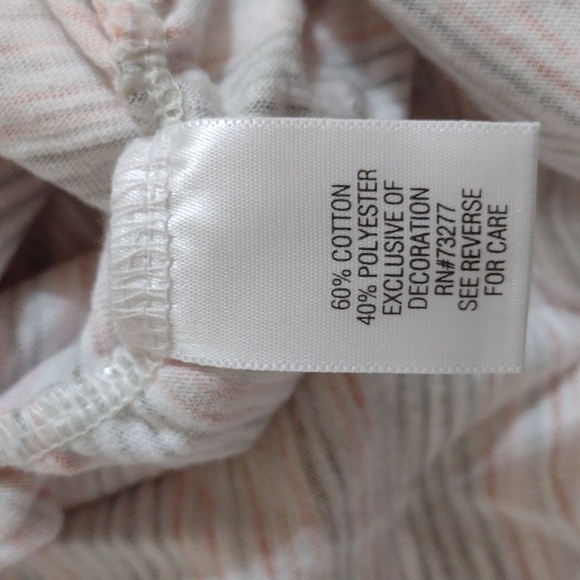 A:Glow Stretch Knit V-neck Striped Maternity Top NWOT Size M - Picture 3 of 6